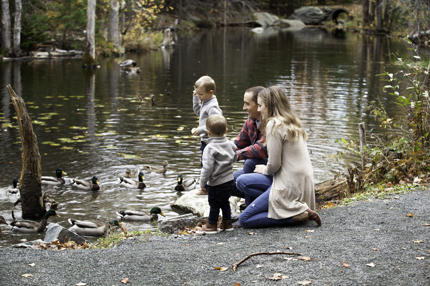 Candid fall family photo taken by Halifax photographer, Amanda Speers