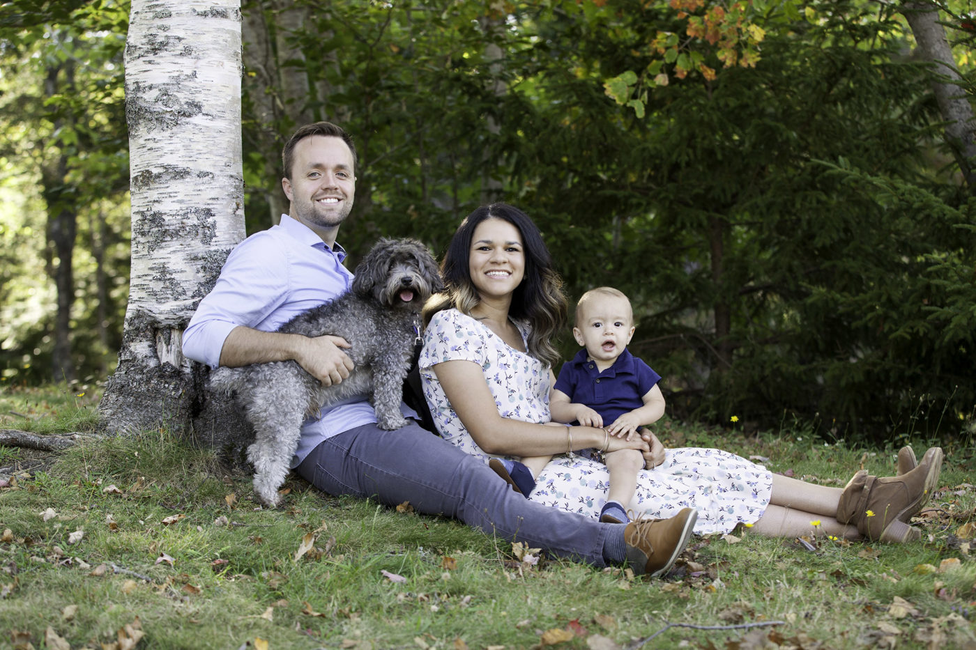 Family and pet photo taken by Halifax photographer, Amanda Speers